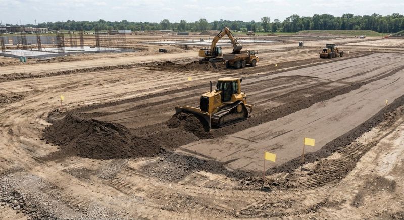 Parking Lot Excavation in Roswell, GA