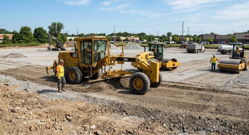 Parking Lot Excavation in Suwanee, GA