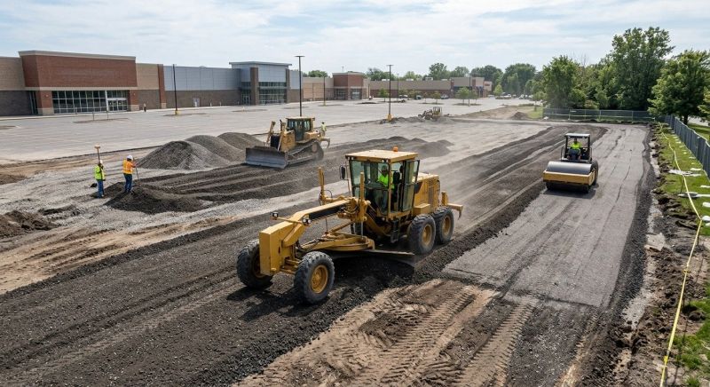 Parking Lot Excavation in Pearland, TX